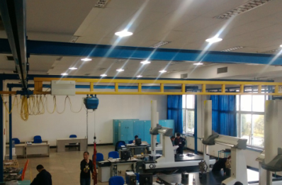 環(huán)鏈電動葫蘆還能幫助實驗室測量飛機工件尺寸